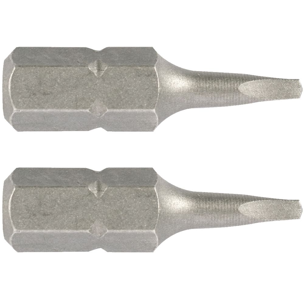 Square Recess Insert Bit No.0x25mm 2/card